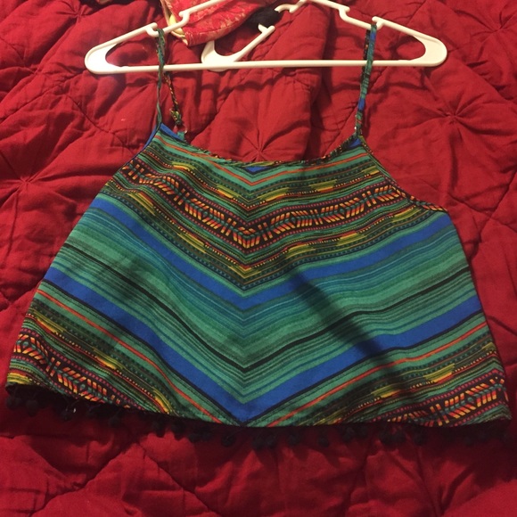 Spaghetti strap crop top