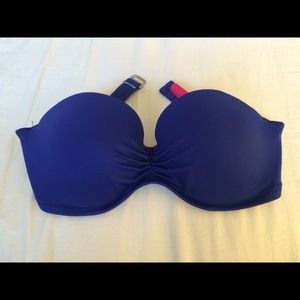 Victoria's Secret Blue Bandeau Bikini Top