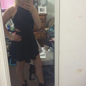 Black cutout dress