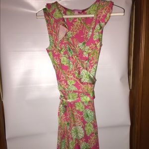 Lilly Pulitzer NWOT wrap dress with ruffle