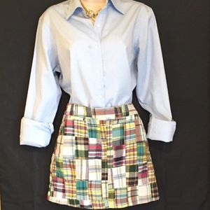 J. Crew Madras Skirt