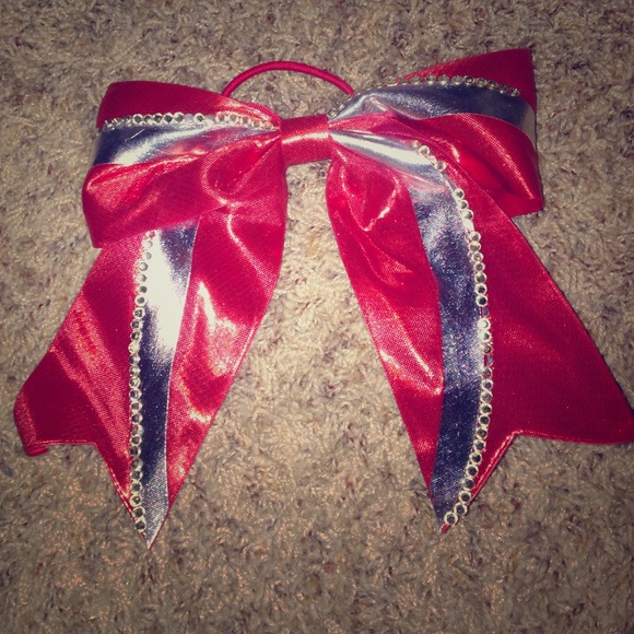 Burnt orange cheer bow