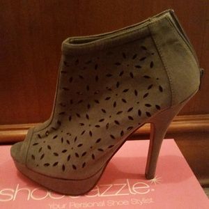 Gray Suede 4" Booties