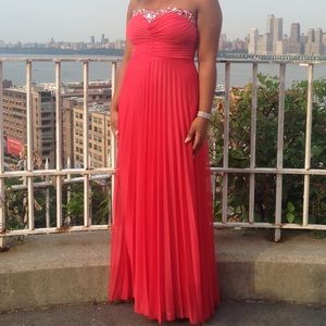 Coral/Red Elegant Gown