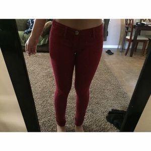Maroon jeggings