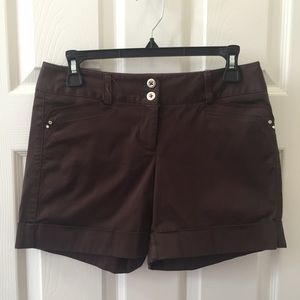 White House Black Market brown shorts