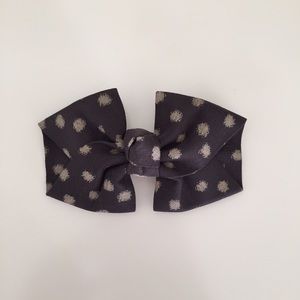Anthropologie polka dot bow barrette
