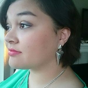 Silver Triangle Earings