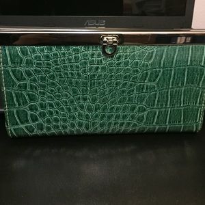 Green Clutch Wallet