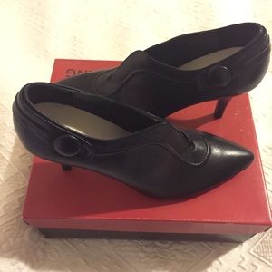 Black Leather Booties