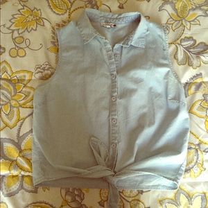 Button up denim shirt