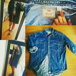 Sold*Levi's Vintage Rare L/S Denim Shirt (men's L)