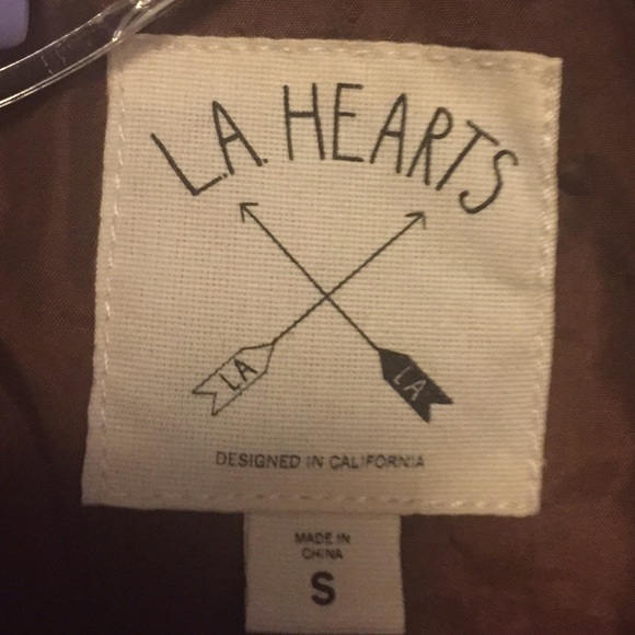 LA Hearts (pacsun) Brown leather jacket - Picture 3 of 3