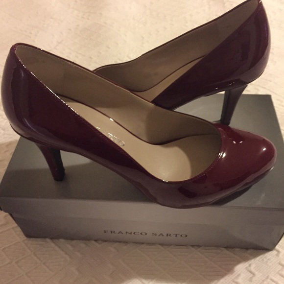 Franco Sarto Cherry Red Patent Pump
