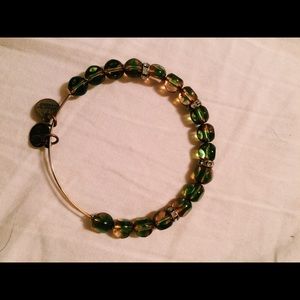 greenish, brown, and gold Alex and Ani bracelet!