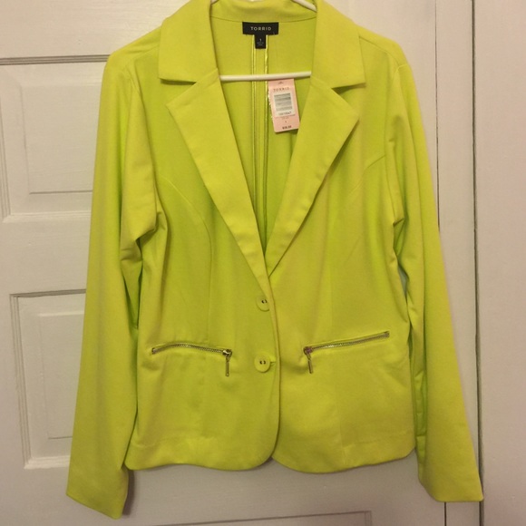 Neon green blazer