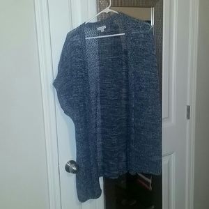 Blue, Black and White Knit Cardigan