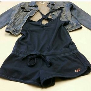 TEMP. MARKDOWN NAVY BLUE ROMPER