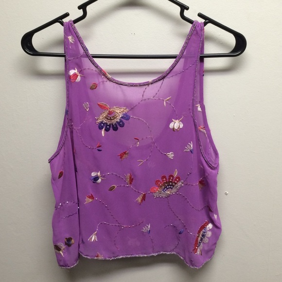 SOLD Forever 21 beaded crop top