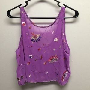 SOLD Forever 21 beaded crop top