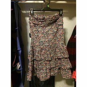 Strapless casual dress