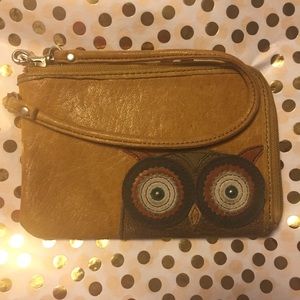 Fossil owl wristlet