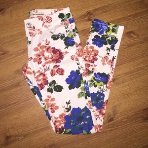 Dollhouse floral skinny jeans