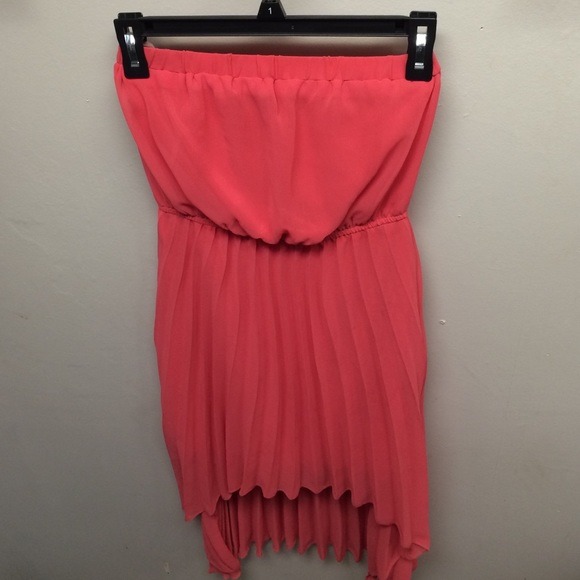 SOLD Salmon High-Low dress