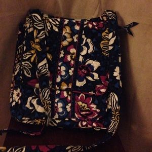 African violet Vera Bradley Mailbag cross body