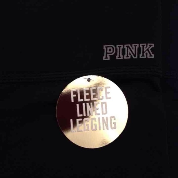 VS Pink *M* fleece lined leggings - Picture 2 of 3