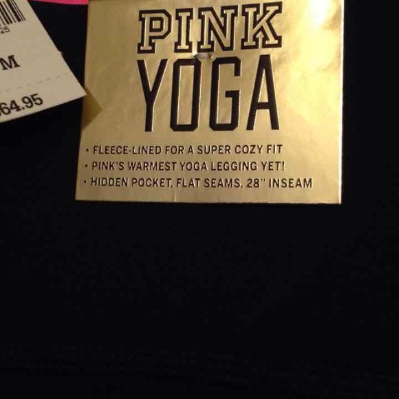 VS Pink *M* fleece lined leggings - Picture 3 of 3