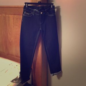 Denim stretch crops