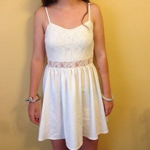 white lace summer dress