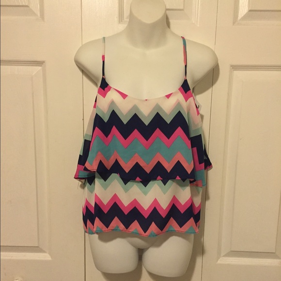 New Chevron Print Top. Never Worn