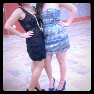 BCBGeneration size S silver/blue/grey dress