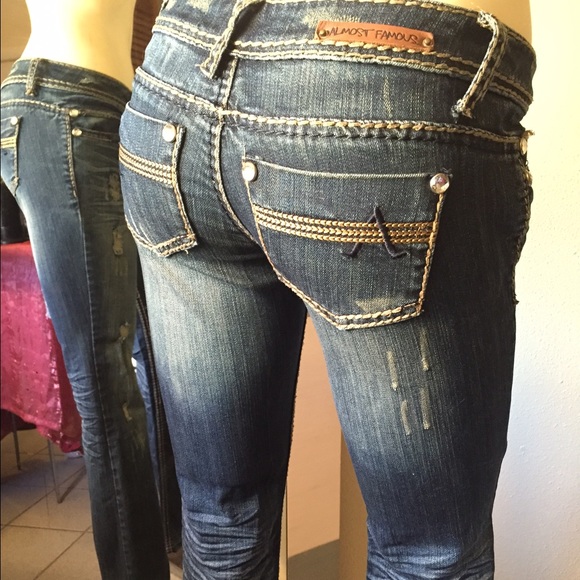 Almost Famous Distressed Denim Skinny Jeans