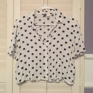Button Down crop top