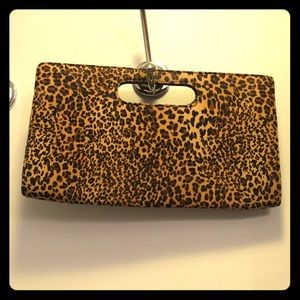 Express Leopard Clutch