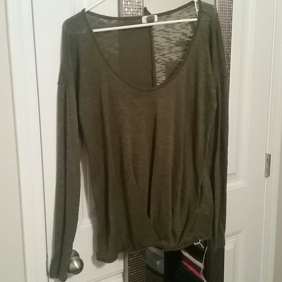 Army Green Long Sleeve Shirt