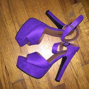 Purple sexy heels