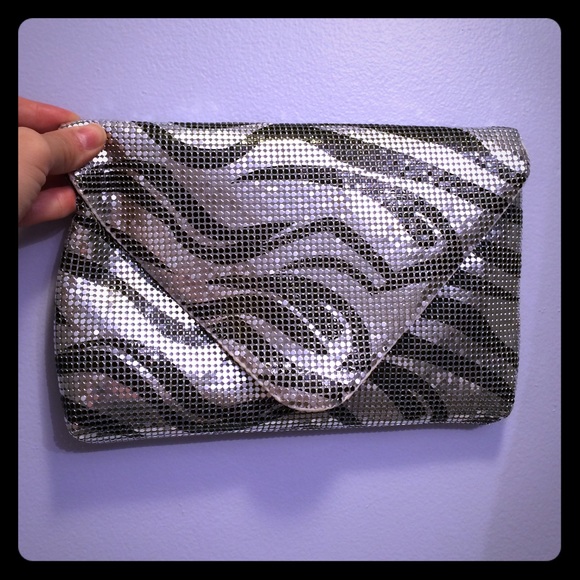 Black and Silver Clutch - Picture 1 of 2