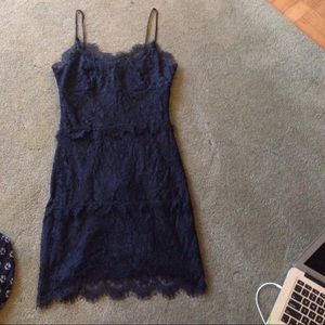 top shop black lace dress
