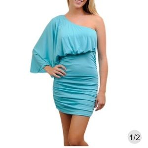 One shoulder cocktail dress