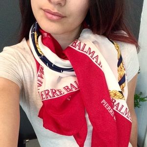 Balmain Silk Scarf
