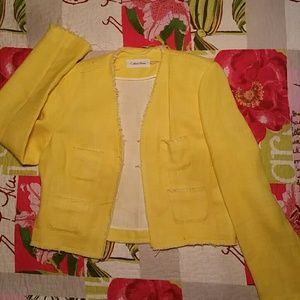 Sunny Yellow Smart Blazer