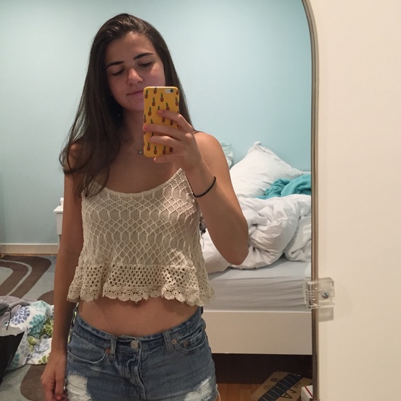 crotchet cropped cami