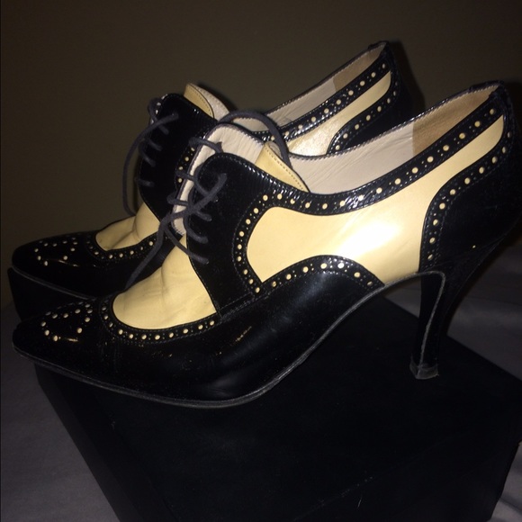 CHANEL lace-up ankle booties