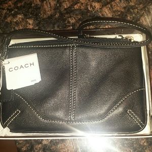 Black Coach Wristlet