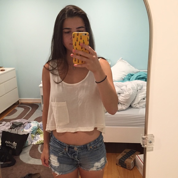 cropped boxy tank