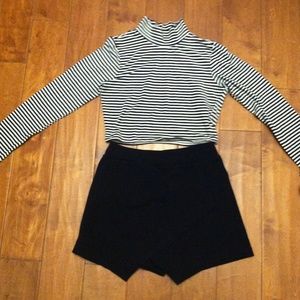 Striped cropped top